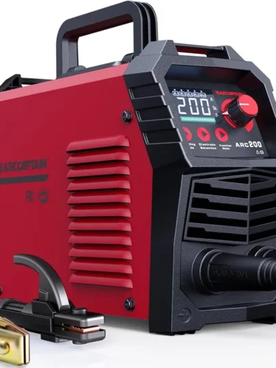 Stick Welder, [Large LED Display] 200A ARC/Lift TIG Welding Machine with Synergic Control, IGBT Inverter 110V/220V Portable