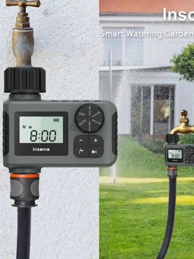 Insoma Automatic Water Timer Intelligent Irrigation Watering System Sprinkler Timer Garden Programer