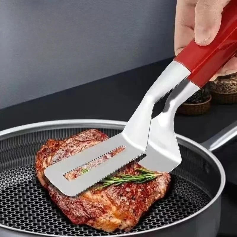 304 Stainless Steel Steak Shovel Multifunctional Steak BBQ Tongs Pancake Fried Pizza Spatula - Image 14