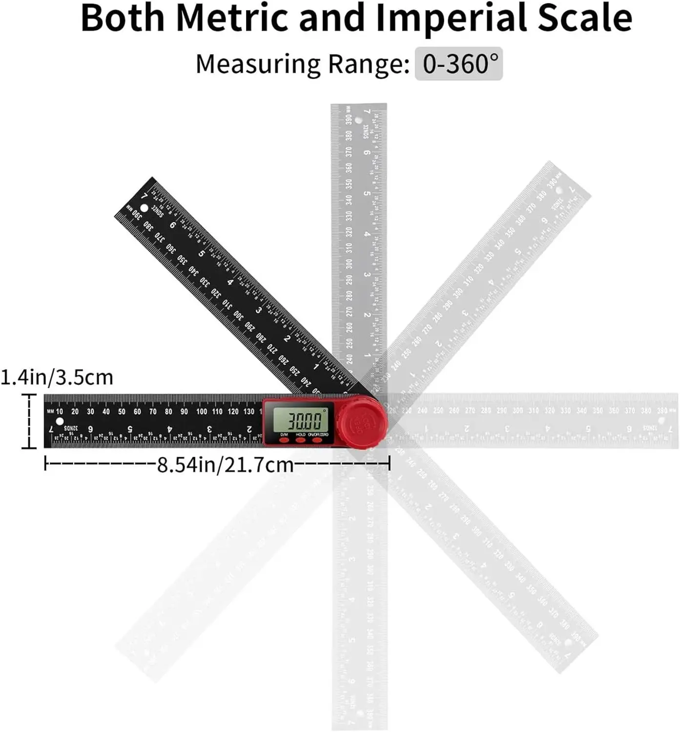 Protractors Digital Display Angle Level Ruler Goniometer Angle Finder Inclinometer75 90 Degree Measuring Gauging - Image 13