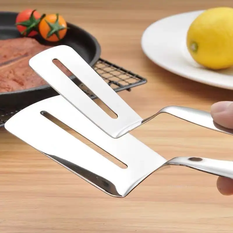 304 Stainless Steel Steak Shovel Multifunctional Steak BBQ Tongs Pancake Fried Pizza Spatula - Image 4