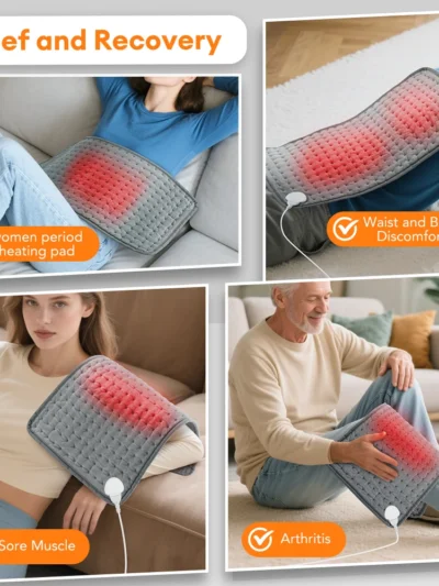 Electric Heating Blanket Thermal Pads Warmer 9 Levels Heated Mat Soft&Safe