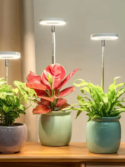 LED Grow Light Full Spectrum Plant Lamp Adjustable Dimmable Growing Lamp LED Hydroponics Lamp with Timer