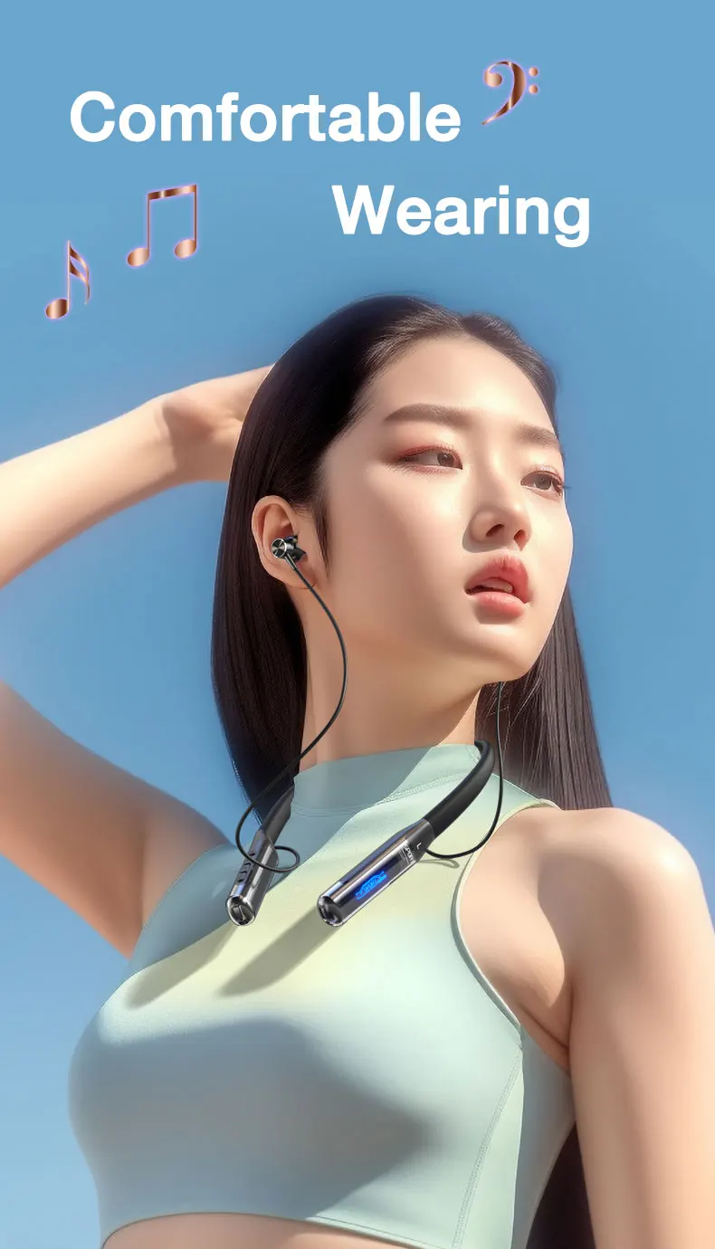 EARDECO 80 Hours Endurance Bluetooth Headphone with Microphone Wireless Headphones Bass Stereo Neckband Earphones Bluetooth 5.3 - Image 12