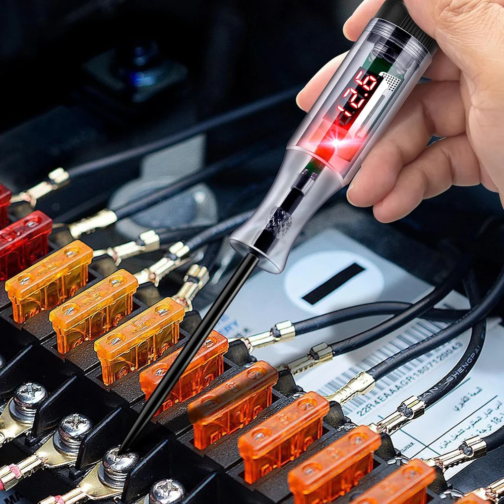 Car Truck Voltage Circuit Tester Auto 6V 24V Tools Car Diagnostic Probe Test Pen Light Bulb Electric Measuring Pen Tools - Image 24