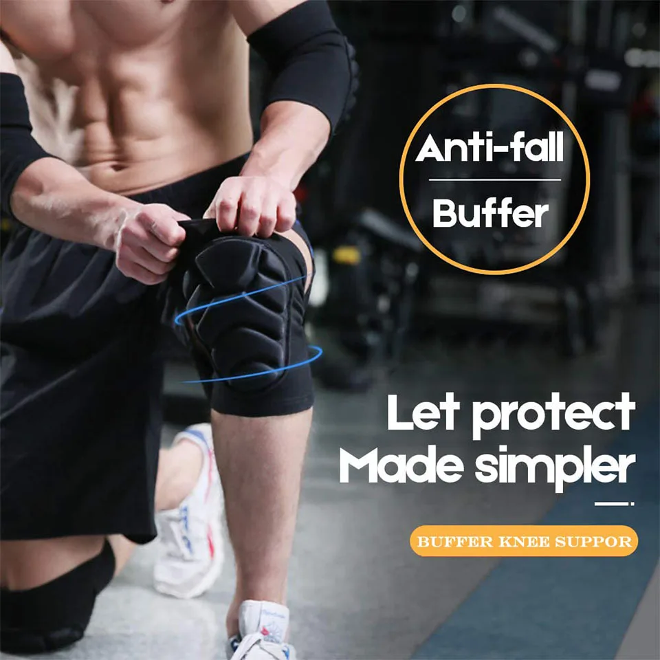 AOLIKES 1 Pair Knee Pads, Anti-Slip Collision Avoidance Kneepads with Thick EVA Foam - Image 5