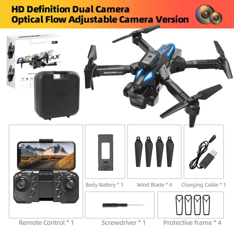 C10 high-definition three camera aerial drone intelligent obstacle avoidance quadcopter remote-controlled aircraft toy - Image 6
