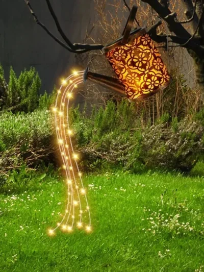 ​​LED Solar Hanging Shower Light - Waterproof Garden Decor Lantern​​