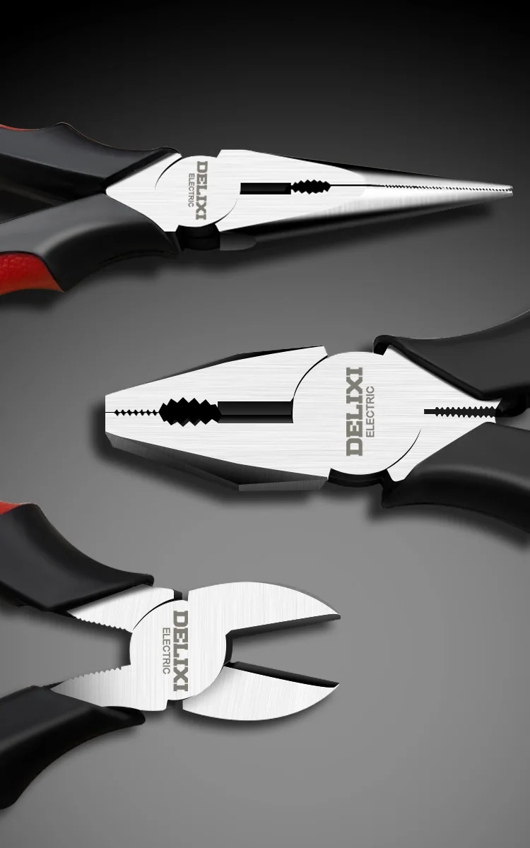 DELIXI ELECTRIC Wire Pliers,Sharp Large Opening Diagonal Pliers Needle Nose Pliers,for Cutting,Twisting and Clamping MetalWires - Image 13