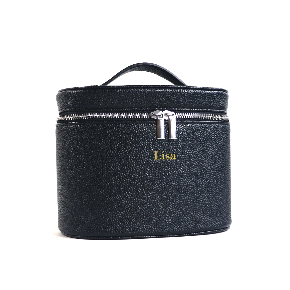 Large-capacity PU leather cosmetic box with internal storage box - Image 5