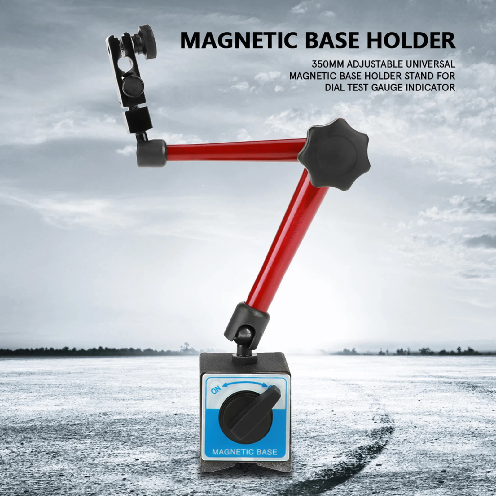 350mm Magnetic Base Holder, 350mm Adjustable Universal Magnetic Base Holder Stand for Dial Test Gauge Indicator - Image 9