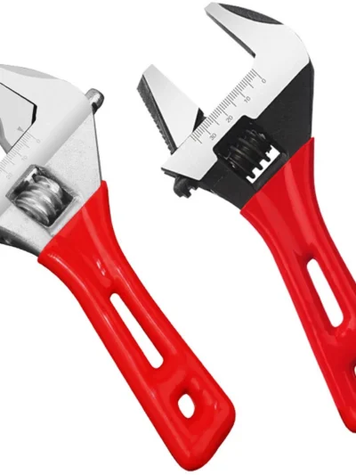 Short Handle Wrench Big Opening Ratchet Wheel Adjustable Bathroom Wrench