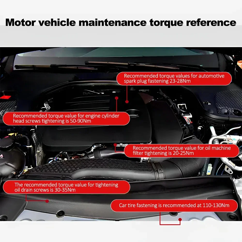 5-60N.m Torque Wrench 3/8 Inch Square Drive Torques Key ±3% High Precision Torque Wrench - Image 23
