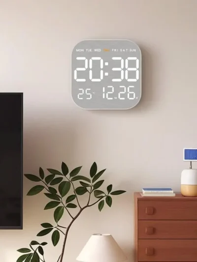 Mirror Brushed Finish Wall Clock Premium Feel Silent Wall Clock