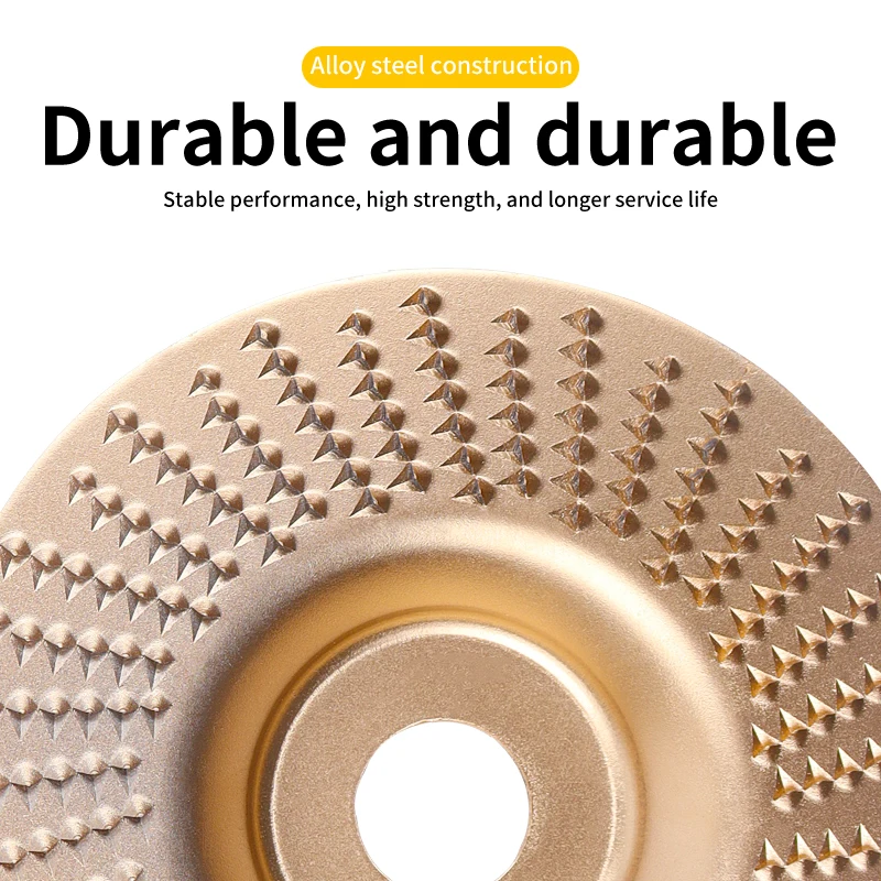 Woodworking Grinding Disc Three-Piece Set 100mm Wide/16Mm Metal Hole Curved Bevel Design Electric Grinder Grinding Disc Wood Cutting Engraving Polishing Tool Set - Image 8