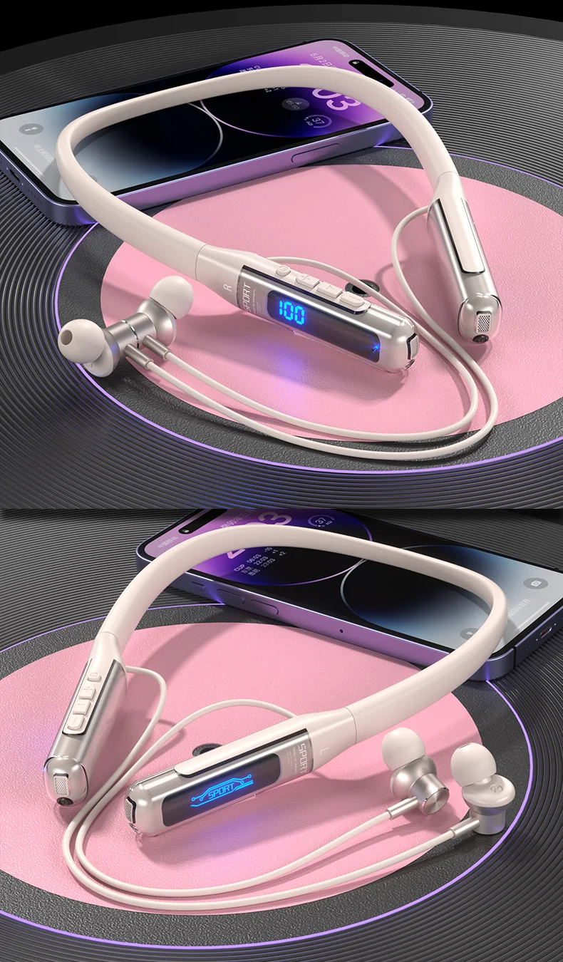 EARDECO 80 Hours Endurance Bluetooth Headphone with Microphone Wireless Headphones Bass Stereo Neckband Earphones Bluetooth 5.3 - Image 25