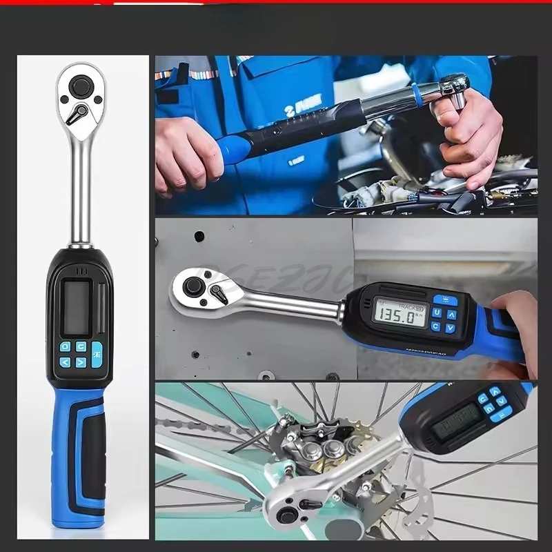 ± 2% High-precision Interchangeable Head Digital Torque Wrench Preset Torque Ratchet Wrench Four Mode Conversion - Image 2