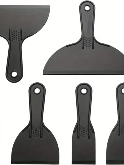 6pcs/Set Durable Plastic Scrapers 6-Pack Wall Spackle Putty Knife For Wallpaper Removal, Plastering, And Hole Filling Shovel Sno