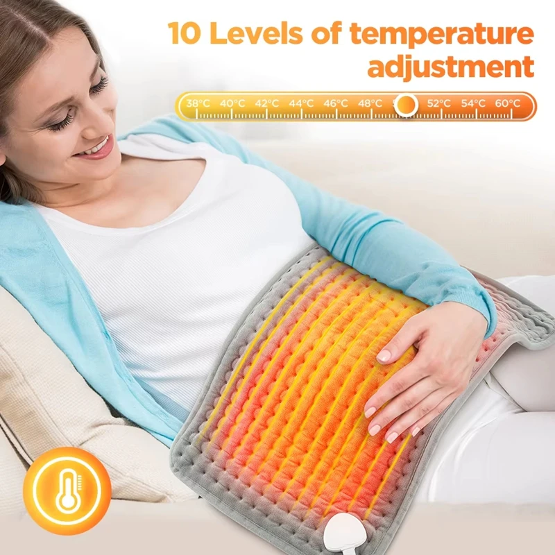 Temperature Adjustable Electric Heating Pad - Fast Heating Pain Relief For Back/neck/shoulder - Image 12