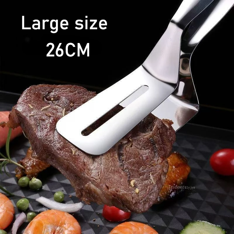 304 Stainless Steel Steak Shovel Multifunctional Steak BBQ Tongs Pancake Fried Pizza Spatula - Image 7