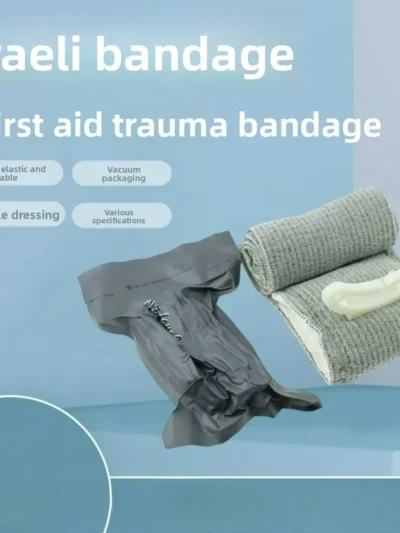 Vacuum Compression Emergency Trauma Hemostatic Bandage - Israeli Bandage Tactical First Aid Training Elastic Bandage