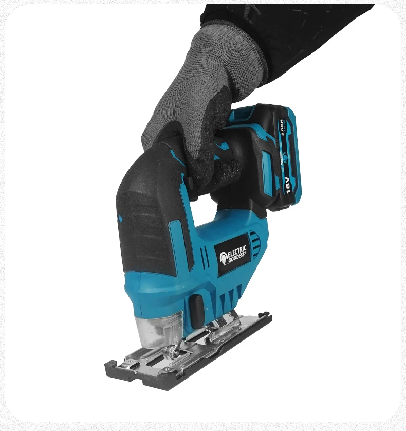 EG 3500RPM Cordless Electric Curved Saw 750W Rechargeable Electric Jig Saw Woodworking Cutting Power Tool for Makita 18V Battery - Image 20