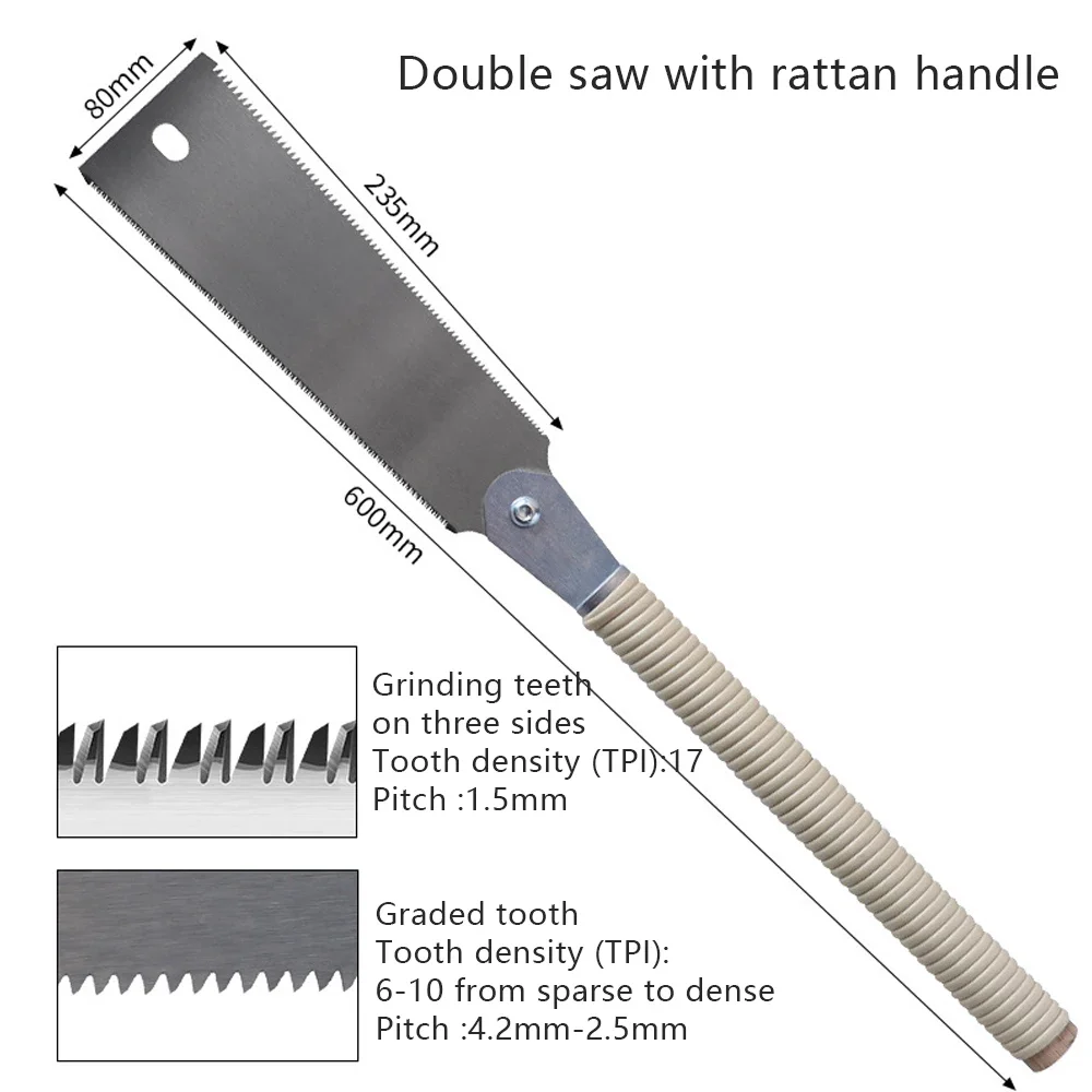 Japanese SK5 Hand Saw with Flexible Blade and Wood Handle for Dovetail - Image 13