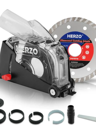 HERZO GT119125B 125MM Cutting Dust Shroud For Angle Grinder With Attachments