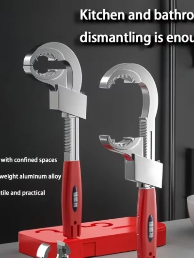 Multi-Function Sink Wrench – Universal Large Opening Faucet Tool for Bathroom and Household Pipe Installation