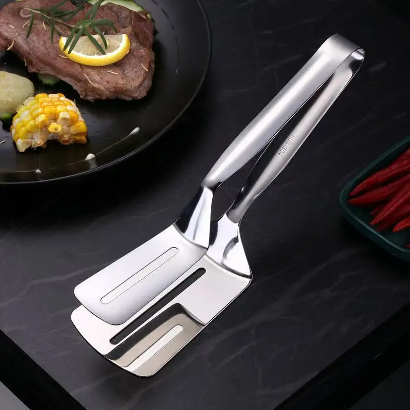 304 Stainless Steel Steak Shovel Multifunctional Steak BBQ Tongs Pancake Fried Pizza Spatula - Image 11