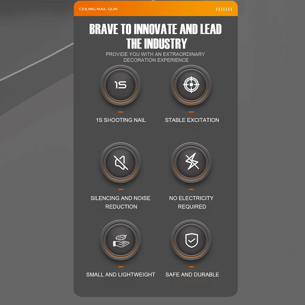 Mini Steel Nail Gun Manual Rivet Gun Concrete Wall Ceiling Wall Anchor Wire Slotting Device Home Wall Fastener Rivet Tools - Image 12