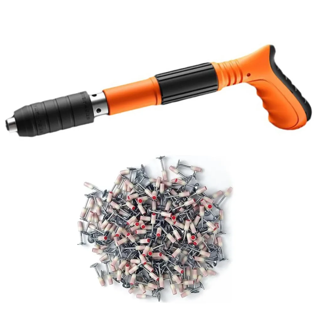 Mini Steel Nail Gun Manual Rivet Gun Concrete Wall Ceiling Wall Anchor Wire Slotting Device Home Wall Fastener Rivet Tools - Image 7