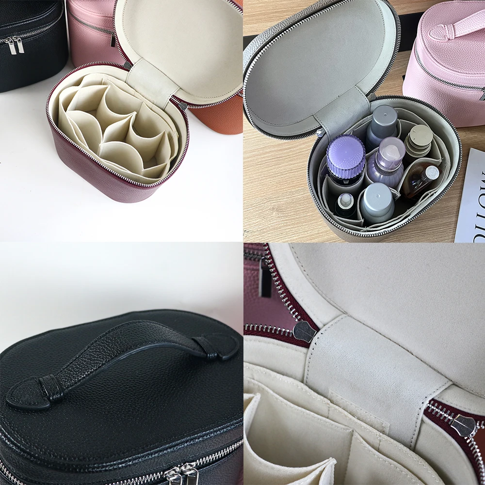 Large-capacity PU leather cosmetic box with internal storage box - Image 15