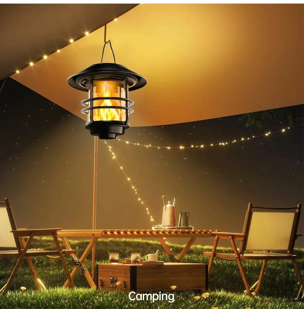 1pcs Solar Hanging Lantern Outdoor Flickering Flames Waterproof Heavy Glass Stainless Solar Outdoor Light for Wall Fence Patio P - Image 19
