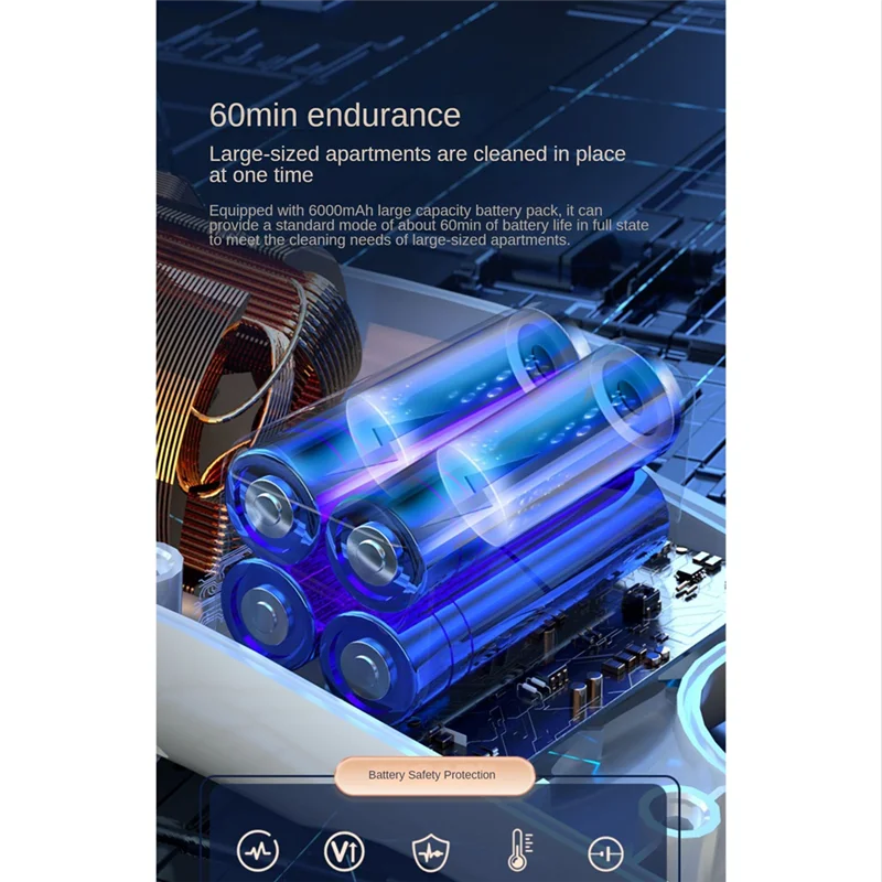 19000Pa Car Vacuum Cleaner Strong Suction Wireless Portable Vacuum Cleaner - Image 6