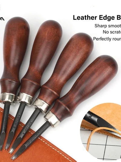 WUTA Sharp Leather Edge Beveler Edge Skiving Polishing Leather Tools DIY Belt Maker