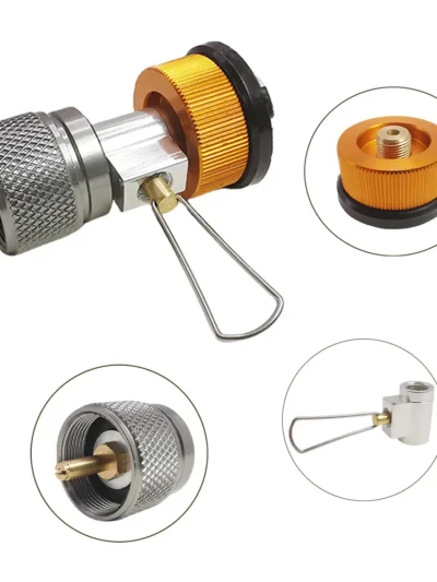 3pcs/set Camping Stove Adapter Butane Canister Adapter Refill Adapter EN417 Propane Adapter