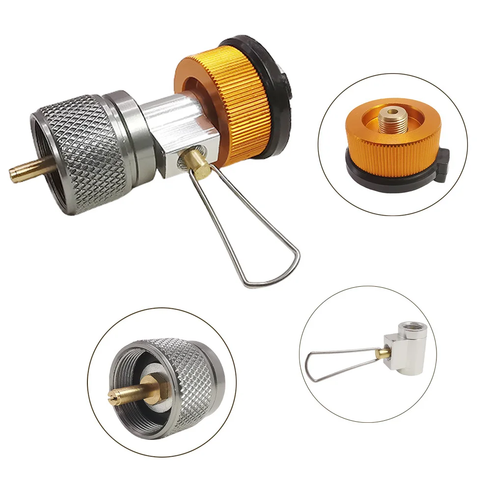 3pcs/set Camping Stove Adapter Butane Canister Adapter Refill Adapter EN417 Propane Adapter