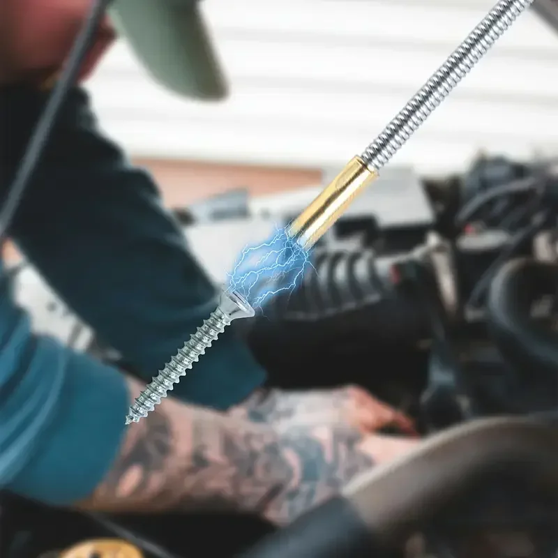 Flexible Magnetic Pickup Tool Bendable Snake Pickup Bendable Suction Bar - Image 4