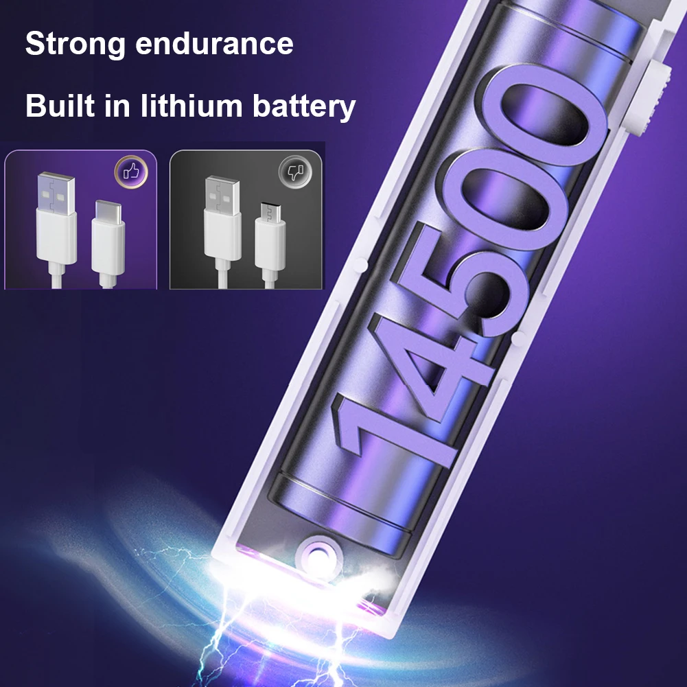 Handheld Electric Fly Swatter 3000V Bug Zapper Racket 2 in 1 Fly Swatter with USB Rechargeable Mosquito Killer Lamp - Image 4