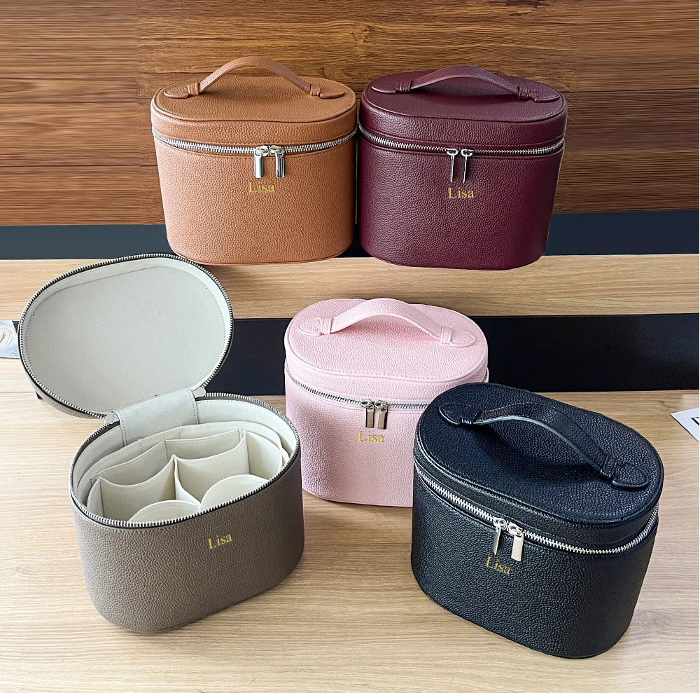 Large-capacity PU leather cosmetic box with internal storage box - Image 13