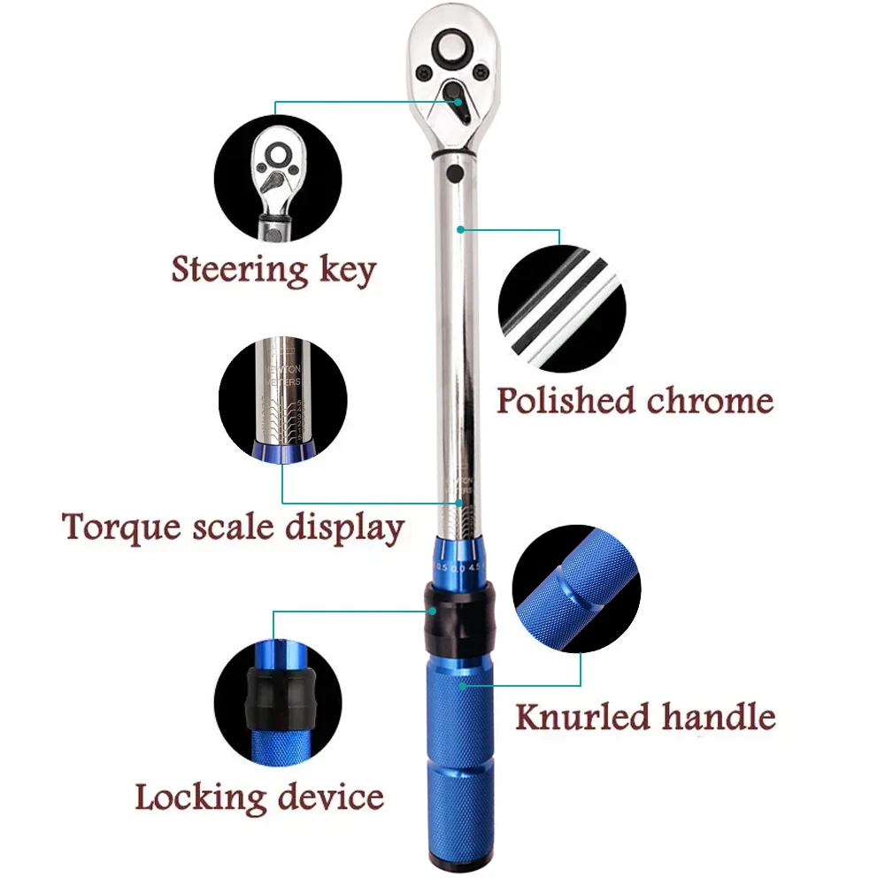 5-60N.m Torque Wrench 3/8 Inch Square Drive Torques Key ±3% High Precision Torque Wrench - Image 17