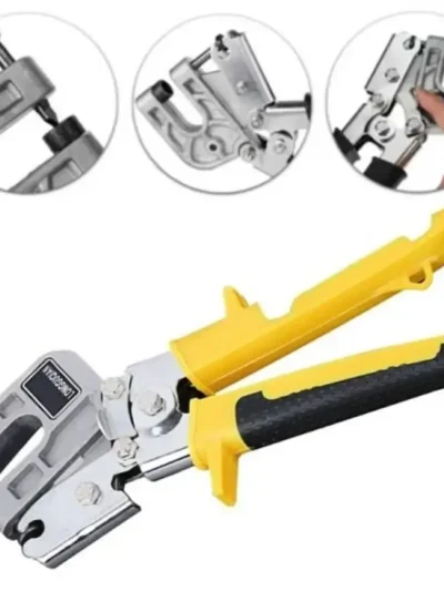 Metal Stud Crimper Aluminum Alloy Ceiling Punching Pliers Plaster Drywall Tools For Fastening Metal Double Handed Keel Pliers