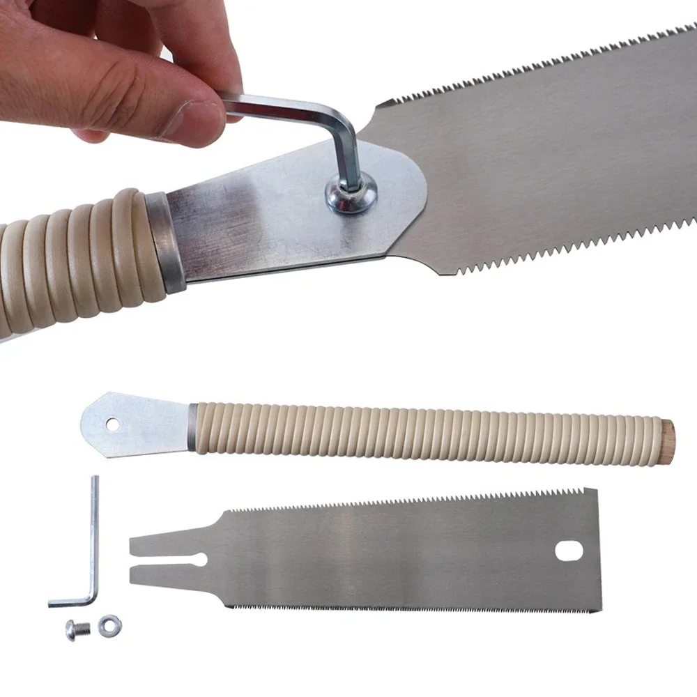 Japanese SK5 Hand Saw with Flexible Blade and Wood Handle for Dovetail - Image 4