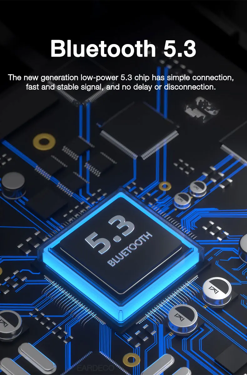 EARDECO 80 Hours Endurance Bluetooth Headphone with Microphone Wireless Headphones Bass Stereo Neckband Earphones Bluetooth 5.3 - Image 18