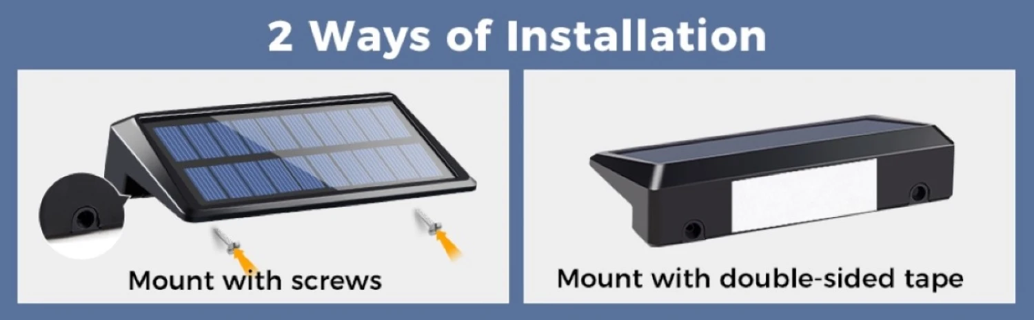 2 Pack Solar Wall Lights 4 LED Solar Fence Lights Outdoor Waterproof Solar Deck Lights Wall Lights for Fence Post Yard Pathway - Image 18