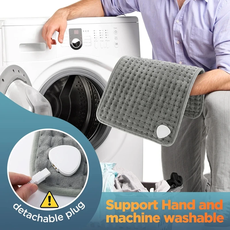 Temperature Adjustable Electric Heating Pad - Fast Heating Pain Relief For Back/neck/shoulder - Image 13