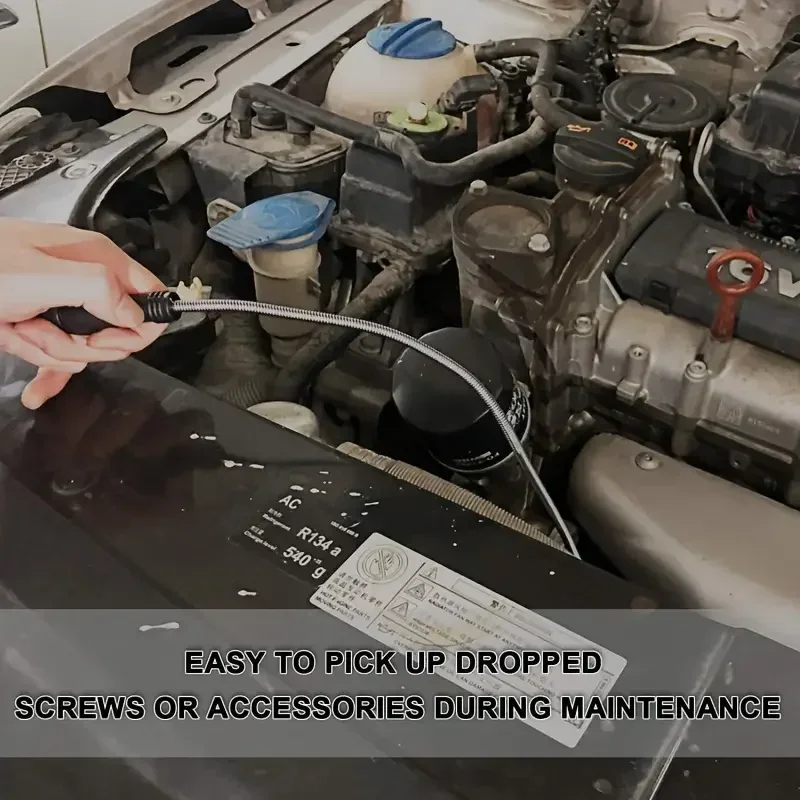 Flexible Magnetic Pickup Tool Bendable Snake Pickup Bendable Suction Bar - Image 9