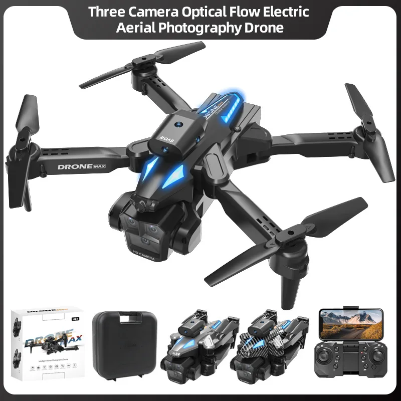 C10 high-definition three camera aerial drone intelligent obstacle avoidance quadcopter remote-controlled aircraft toy