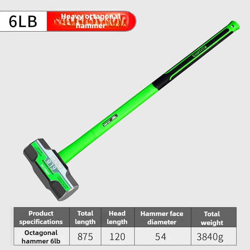 2LB-12LB Sledge Hammer Heavy Duty Octagonal Hammer - Image 8